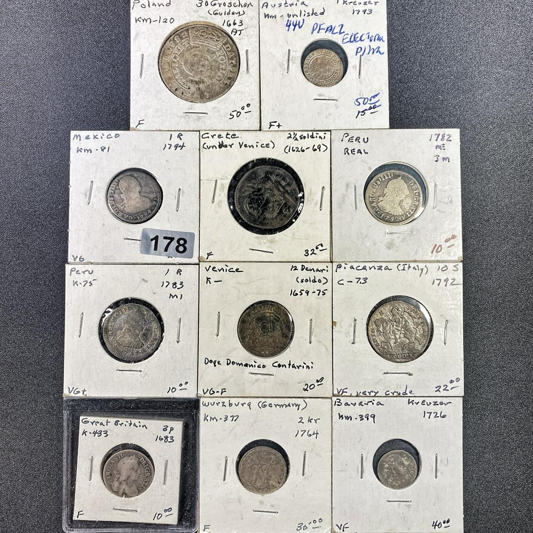 Misc Foreign Coins, x11 NICELY CIRCULATED (1 of 2)