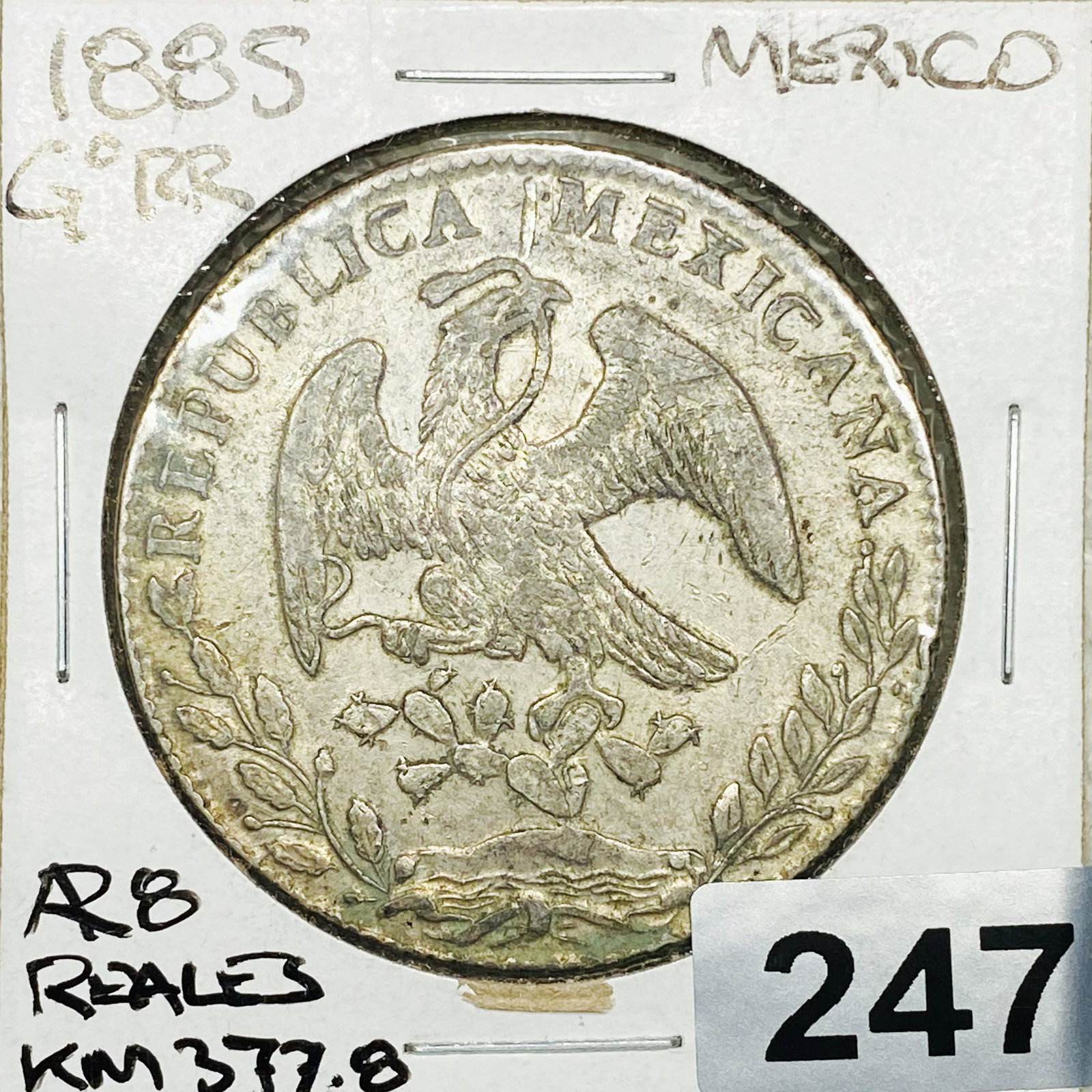 1885 Mexico 8 Reales CLOSELY UNCIRCULATED (1 of 2)