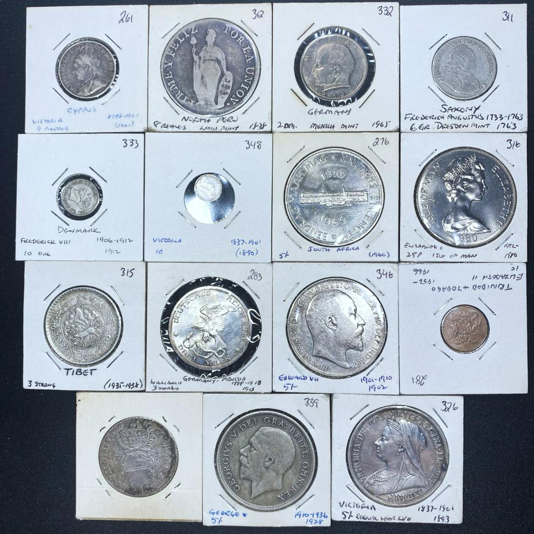Bag of Silver Foreign Coins, x15 NICELY CIRCULATE (1 of 2)