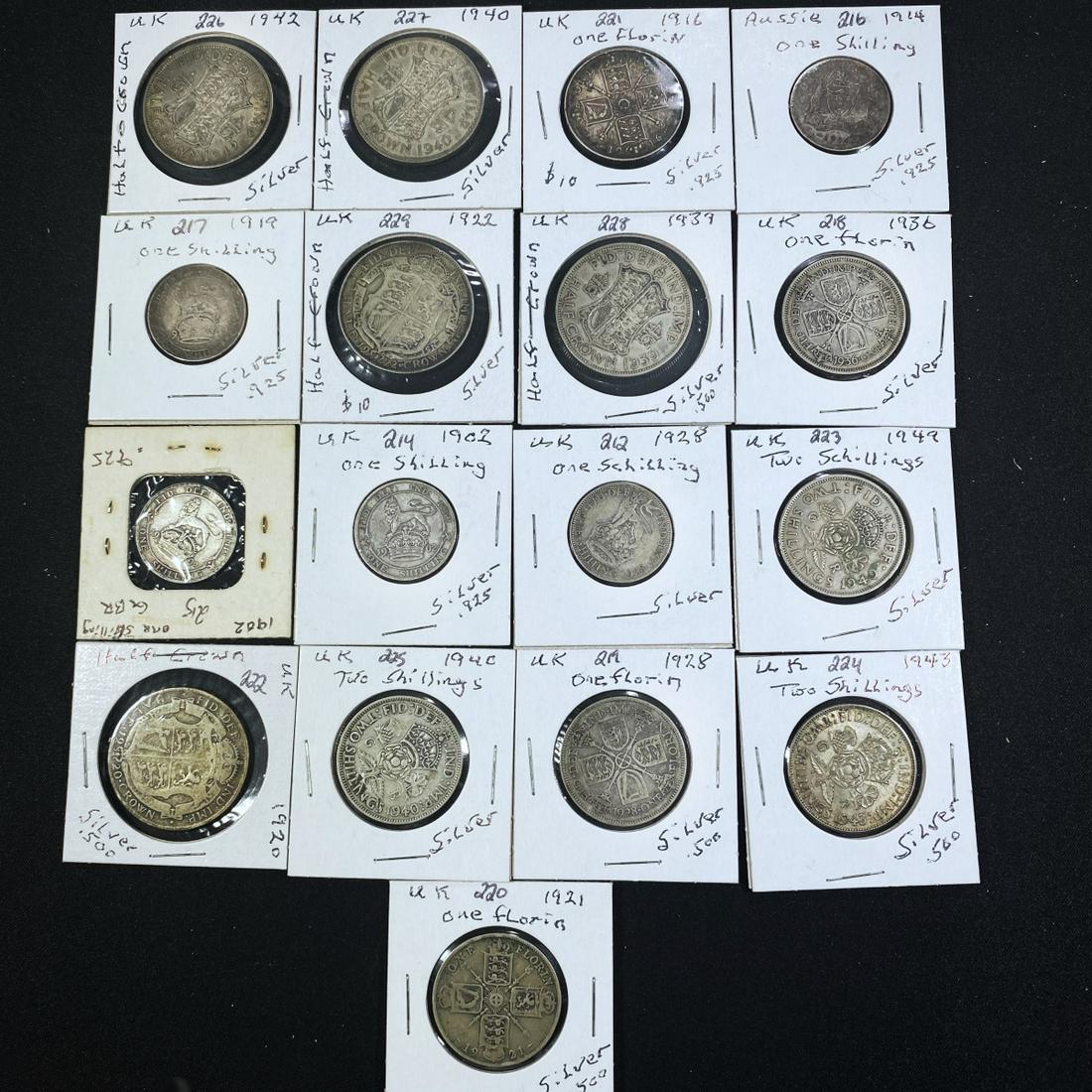 Misc Foreign Silver Coins, x17 CLOSELY UNCIRCULAT (1 of 2)