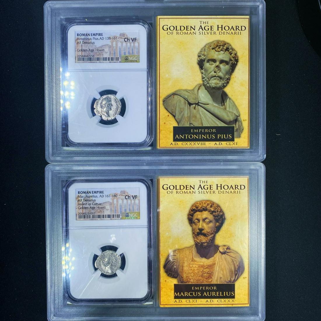 Roman Empire Denarius of Marcus Aurelius & Antoni (1 of 2)