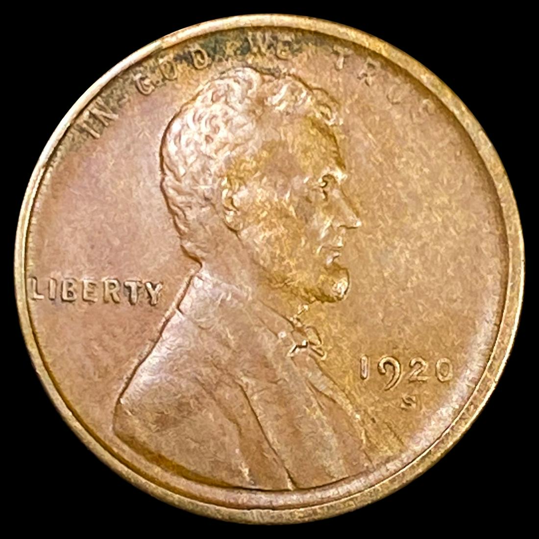 1920-S Wheat Cent CLOSELY UNCIRCULATED (1 of 2)