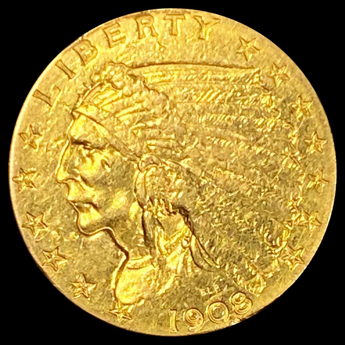 1908 $2.50 Gold Quarter Eagle CLOSELY (1 of 2)
