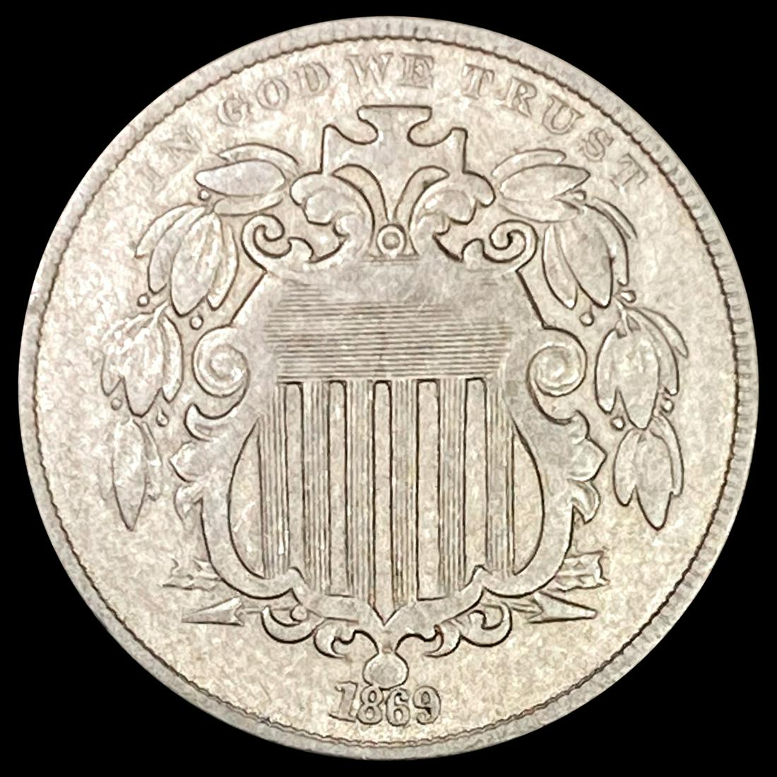 1869 Shield Nickel UNCIRCULATED (1 of 2)