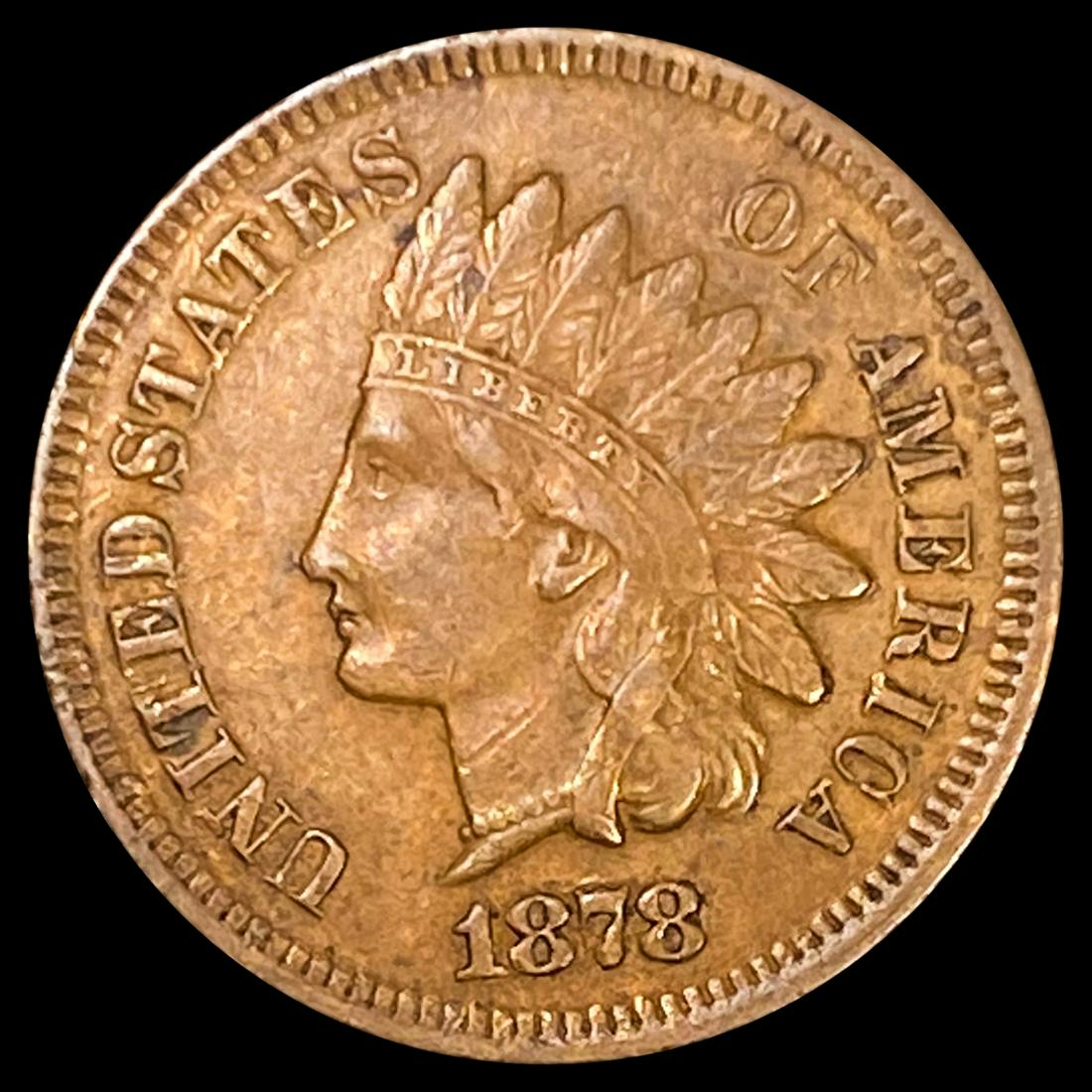 1878 Indian Head Cent ABOUT UNCIRCULATED (1 of 2)
