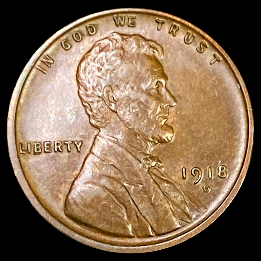 1918-D Wheat Cent CLOSELY UNCIRCULATED (1 of 2)