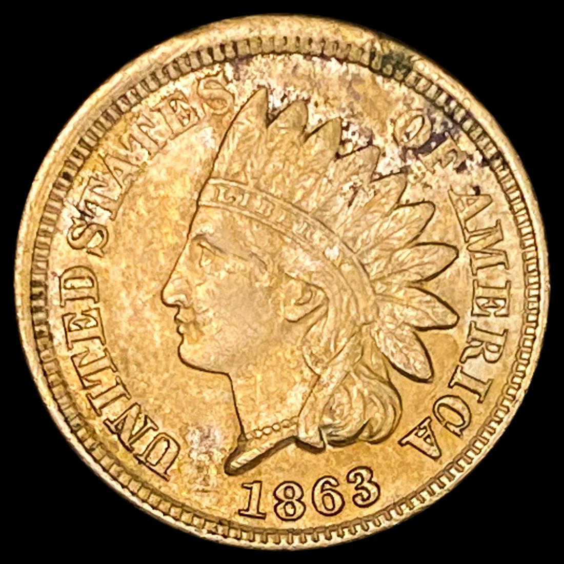 1863 Indian Head Cent CLOSELY UNCIRCULATED (1 of 2)