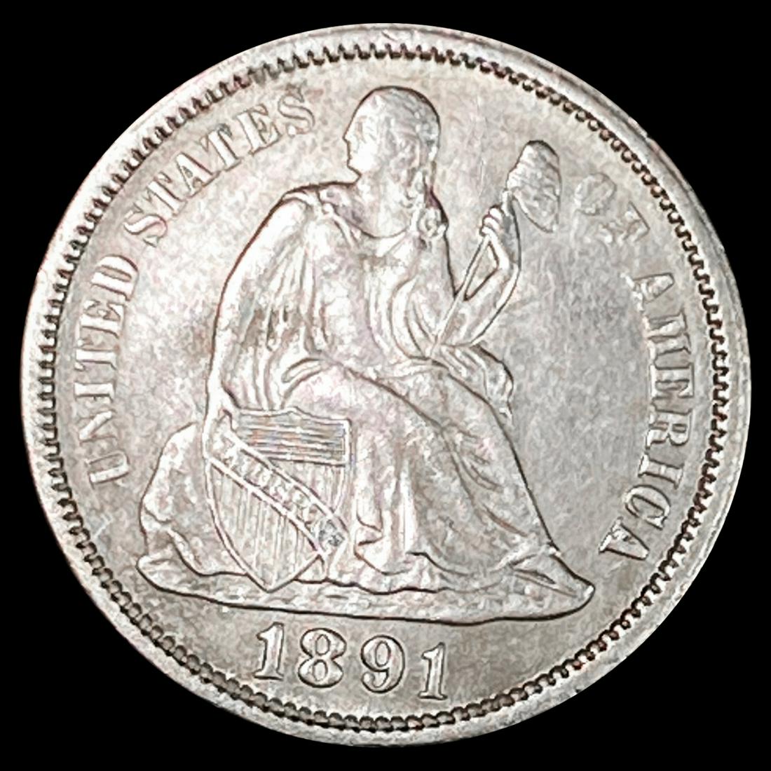 1891 Seated Liberty Dime UNCIRCULATED (1 of 2)
