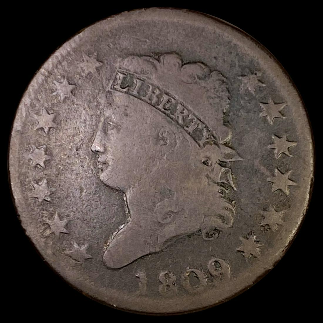 1809 Classic Head Large Cent NICELY CIRCULATED (1 of 2)