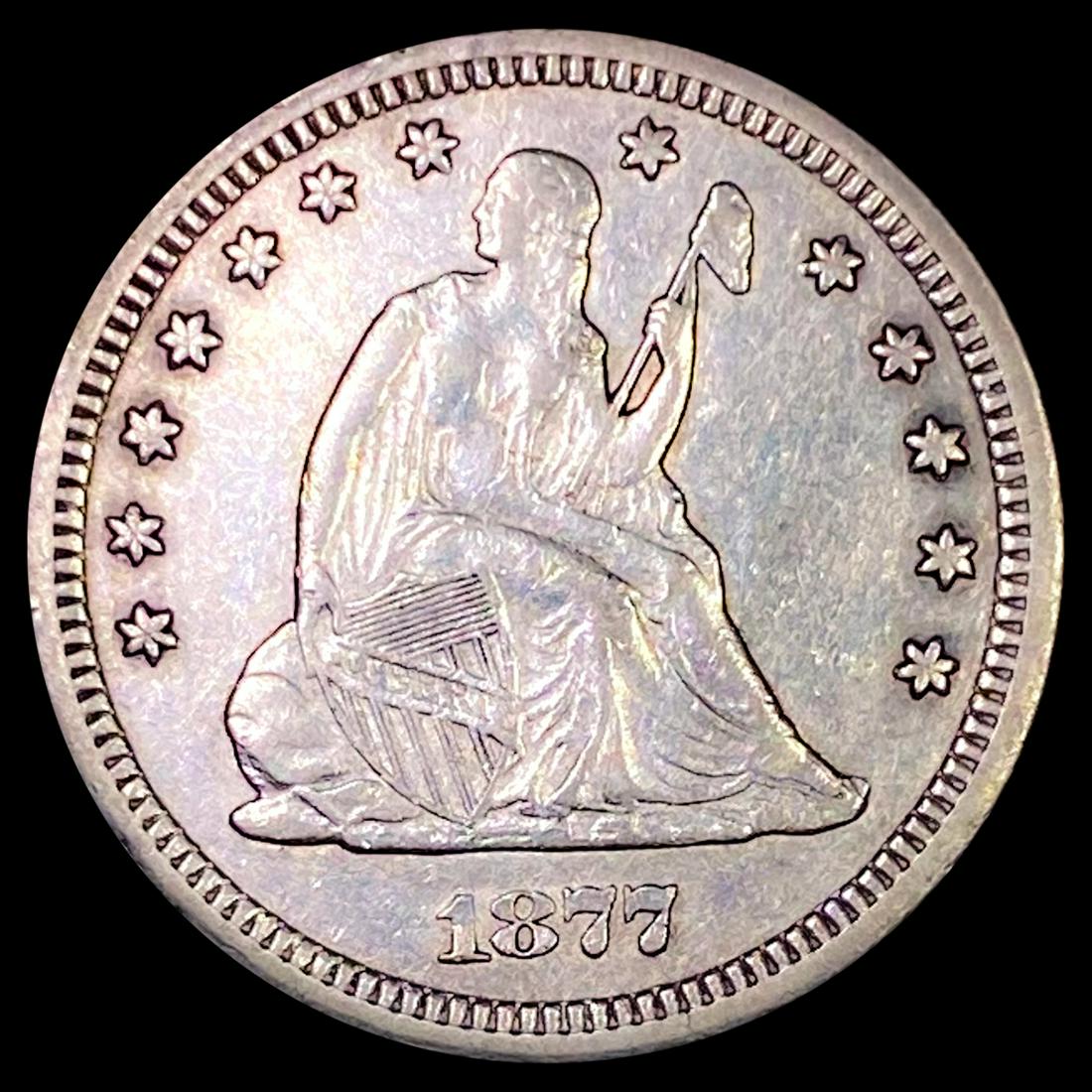 1877-CC Seated Liberty Quarter UNCIRCULATED (1 of 2)