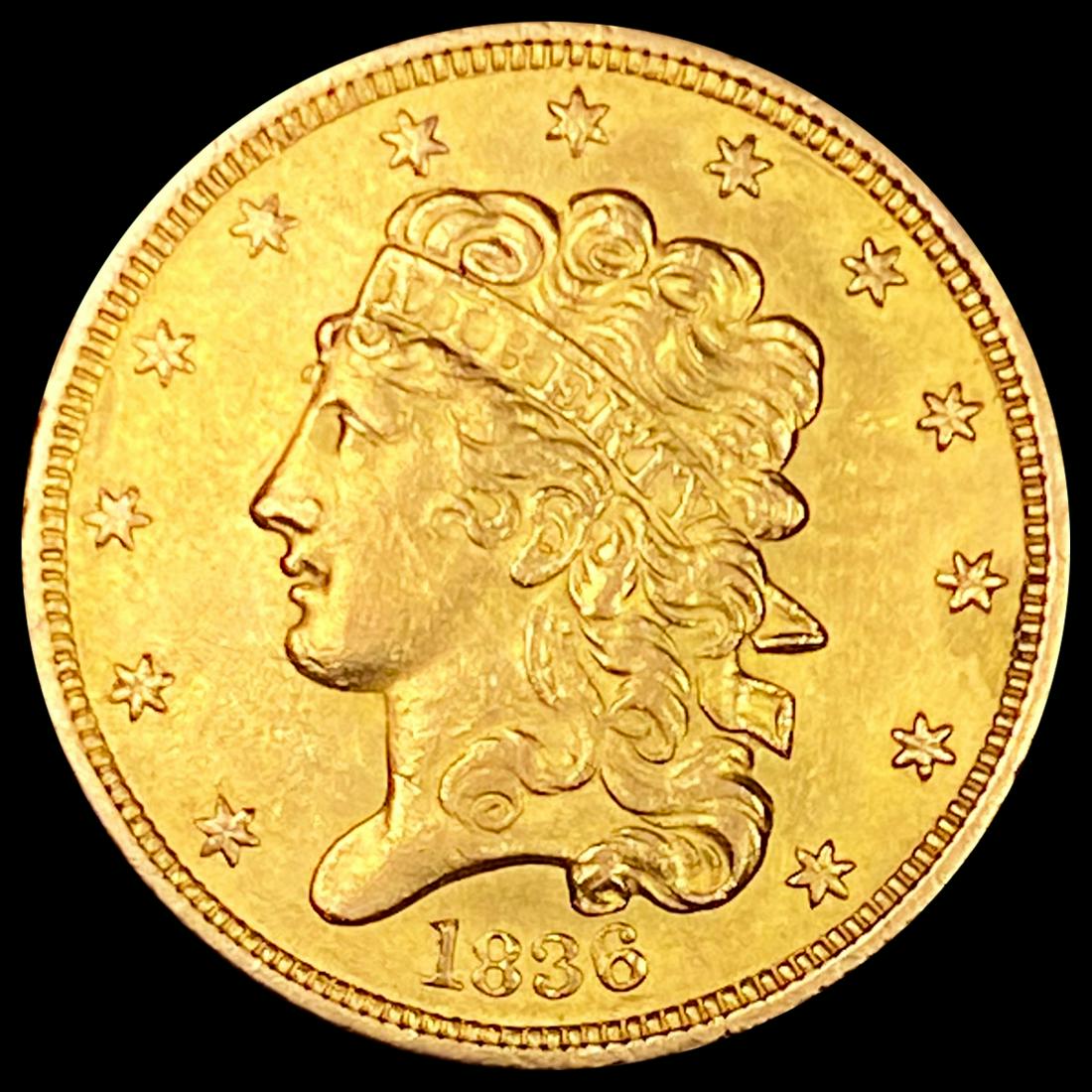 1836 $5 Gold Half Eagle UNCIRCULATED (1 of 2)