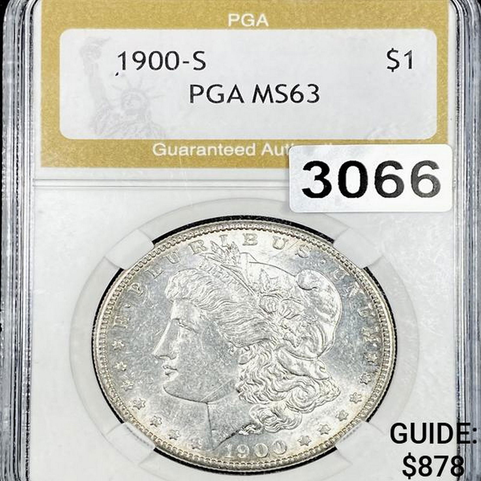 1900-S Morgan Silver Dollar PGA - MS63 (1 of 2)