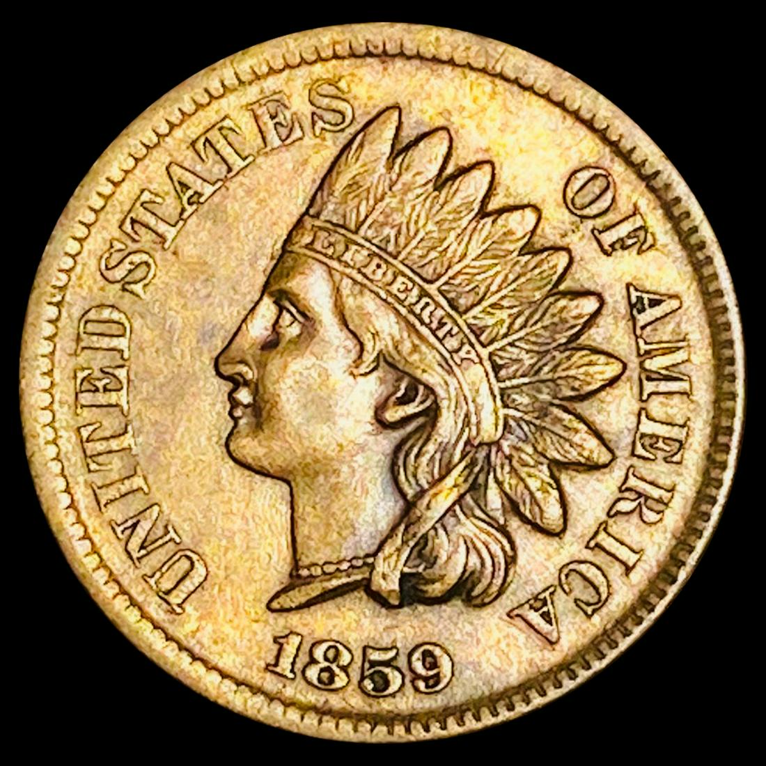 1859 Indian Head Cent CLOSELY UNCIRCULATED (1 of 2)