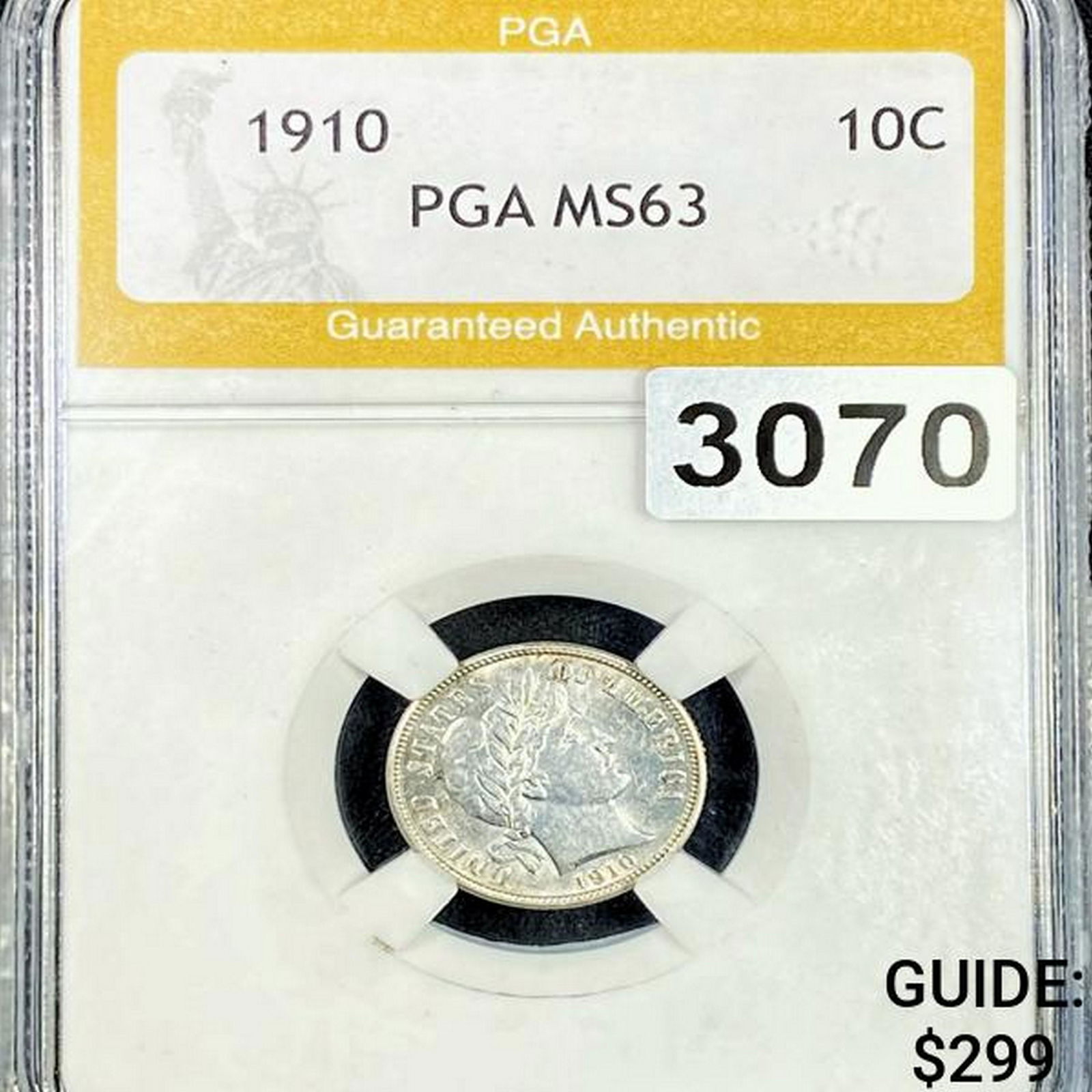 1910 Barber Dime PGA - MS63 (1 of 2)