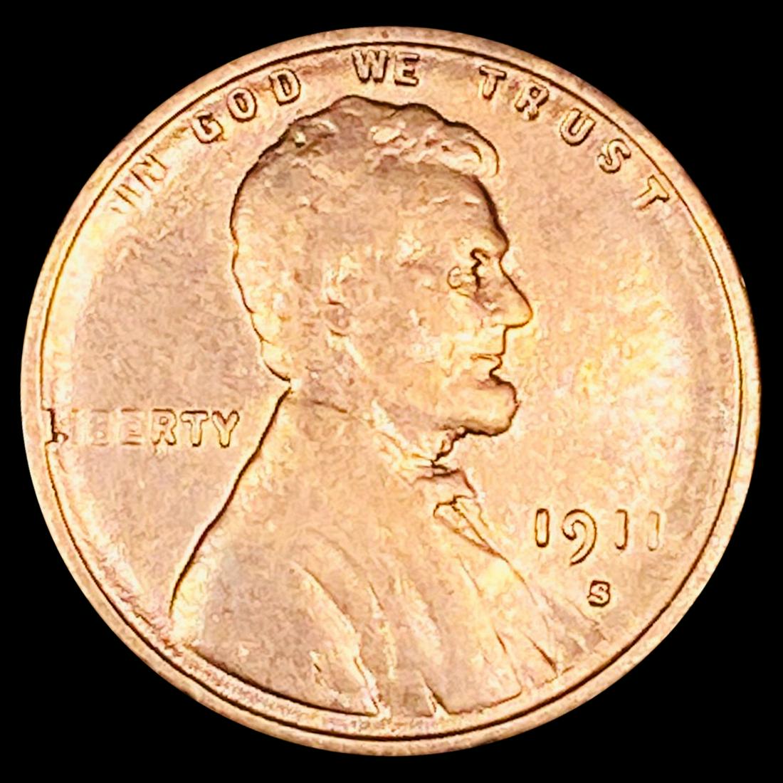 1911-S Wheat Cent CLOSELY UNCIRCULATED (1 of 2)