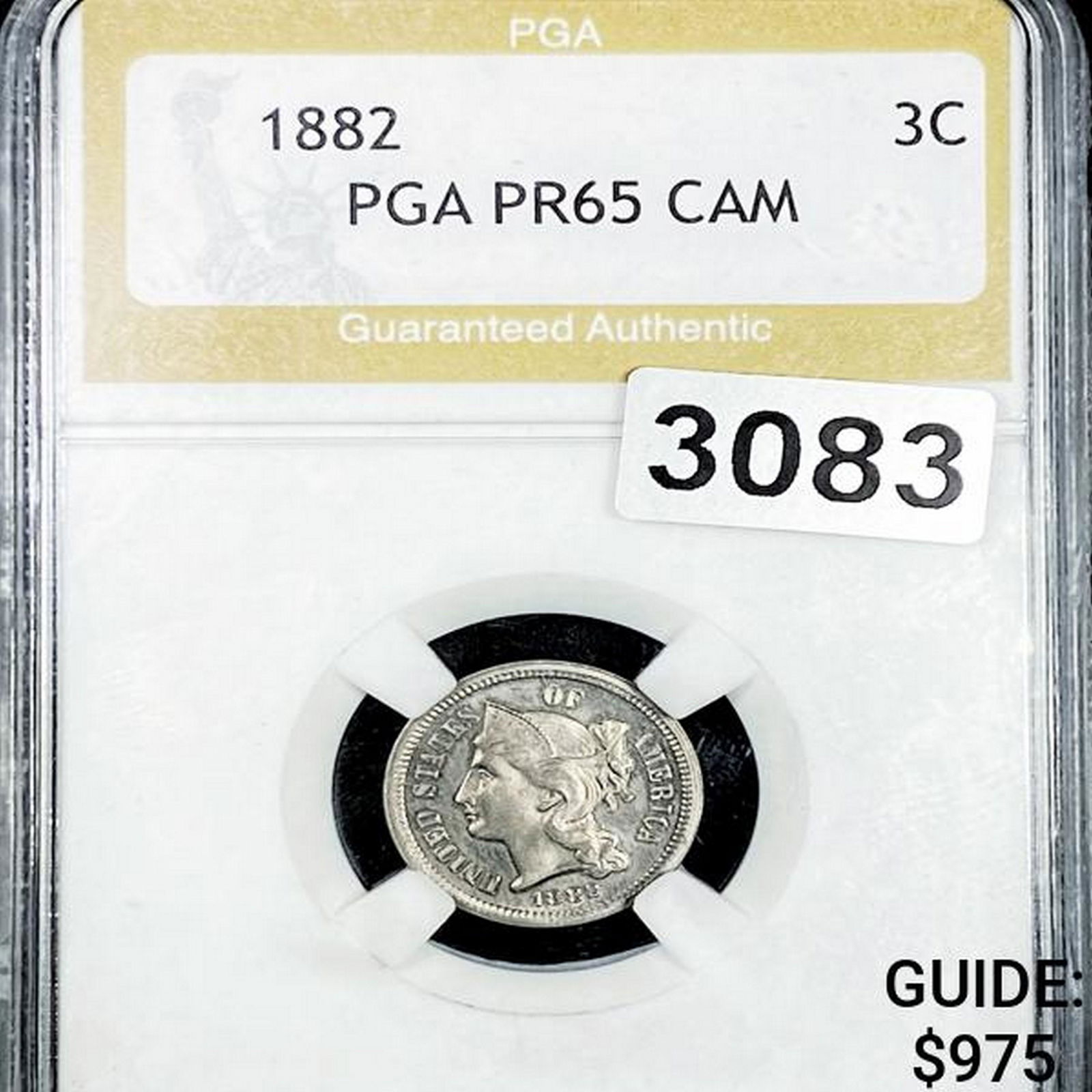 1882 Silver Three Cent PGA - PR65CAM (1 of 2)
