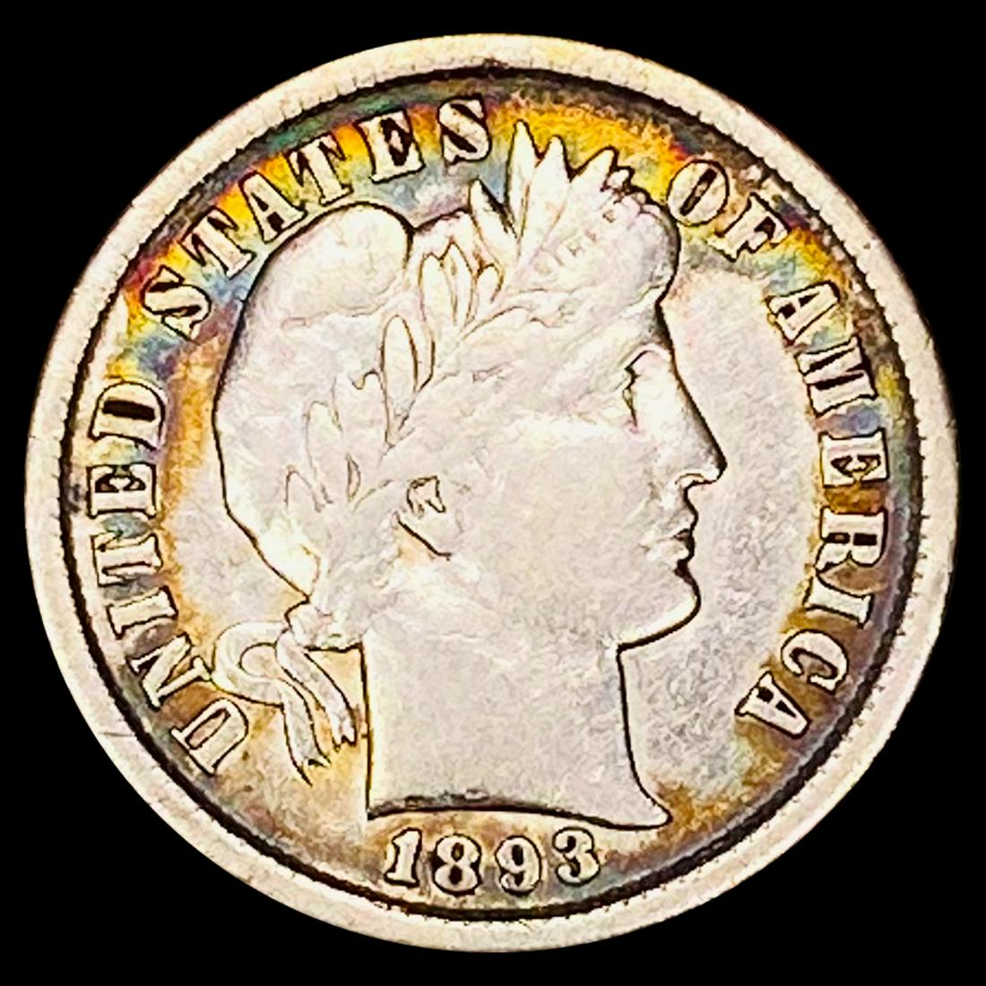 1893 Barber Dime ABOUT UNCIRCULATED (1 of 2)