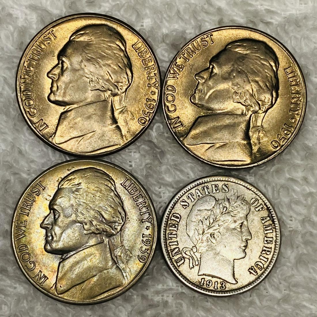 x4 Misc Coins ABOUT UNCIRCULATED (1 of 2)