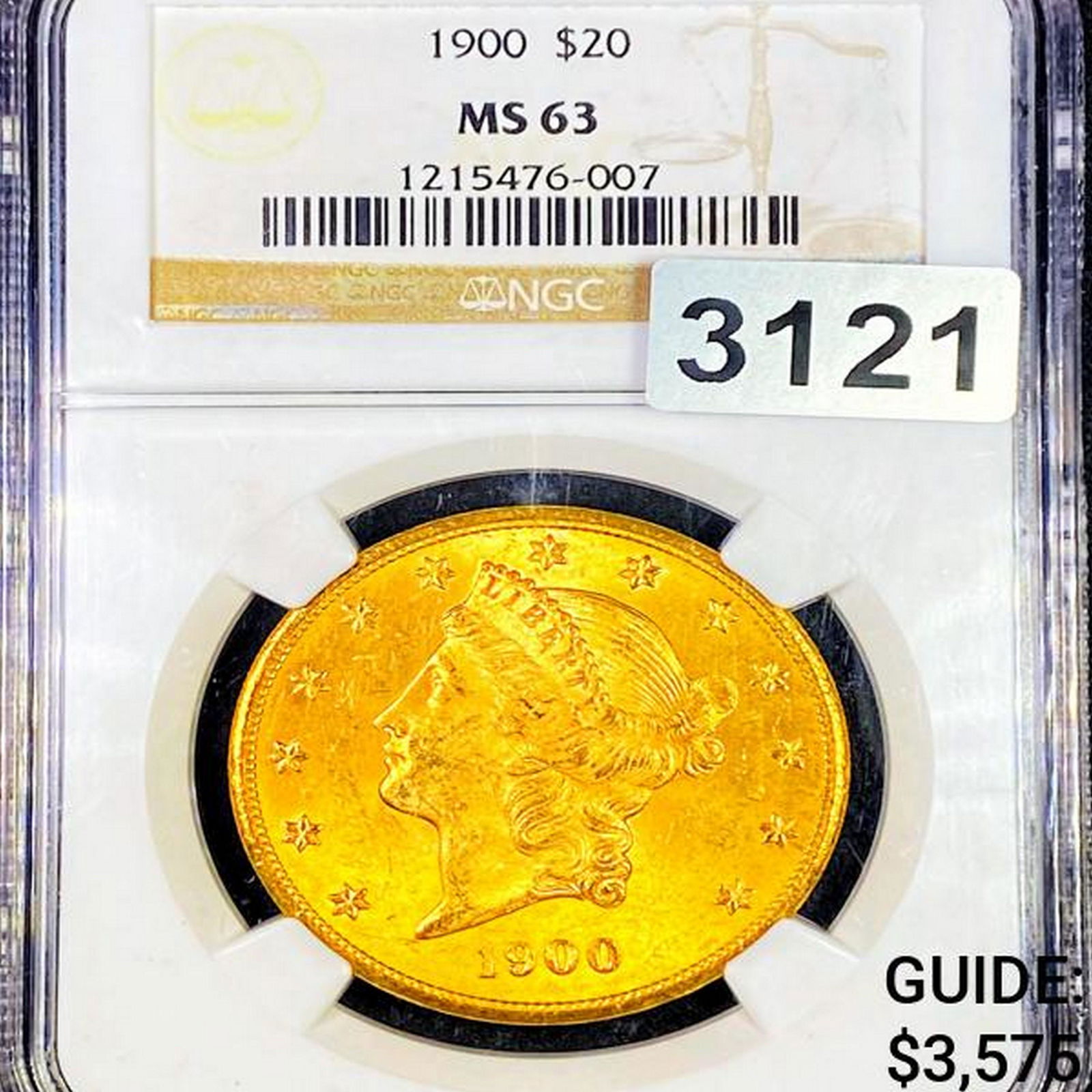 1900 $20 Gold Double Eagle NGC - MS63 (1 of 2)