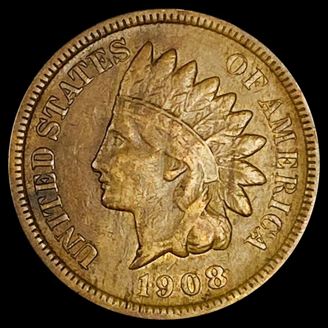 1908-S Indian Head Cent NEARLY UNCIRCULATED (1 of 2)