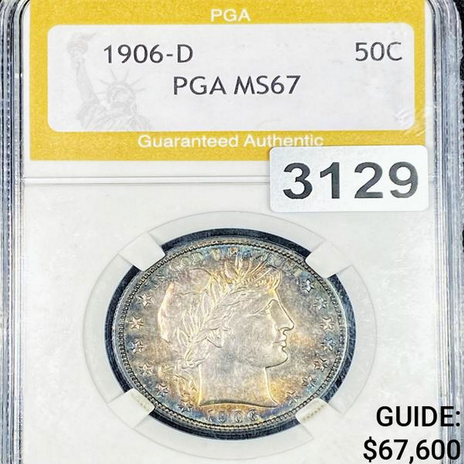 1906-D Barber Half Dollar PGA - MS67 (1 of 2)