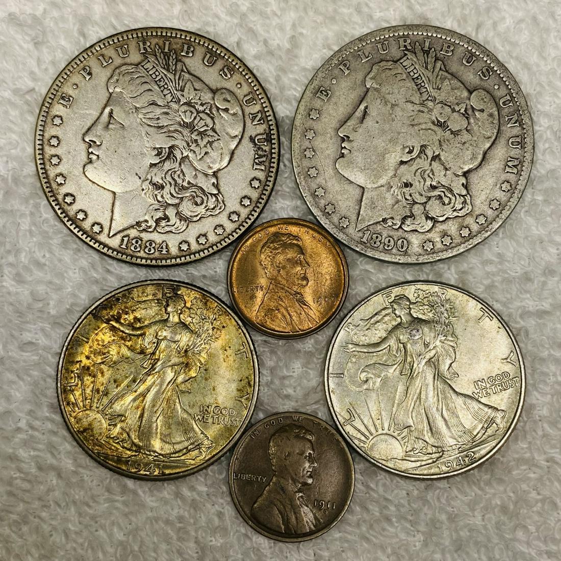 6 Misc Coins ABOUT UNCIRCULATED (1 of 2)