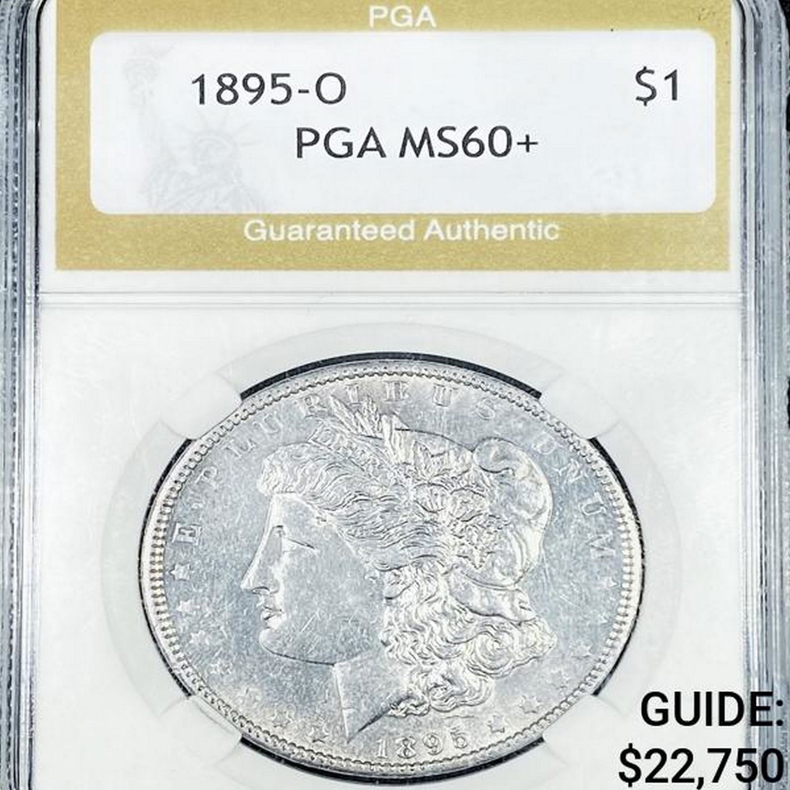 1895-O Morgan Silver Dollar PGA - MS60+ (1 of 2)