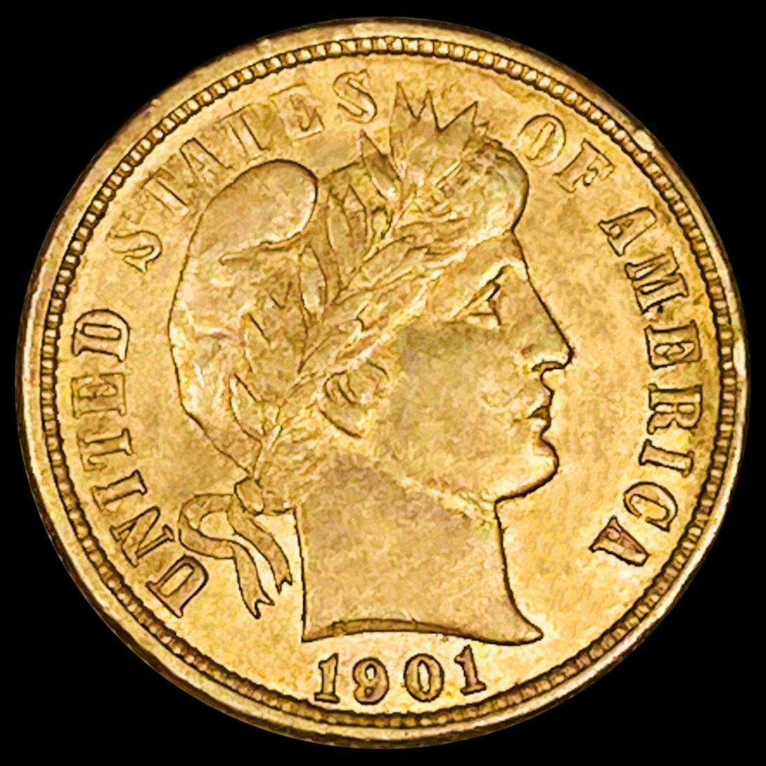 1901 Barber Dime LIGHTLY CIRCULATED (1 of 2)