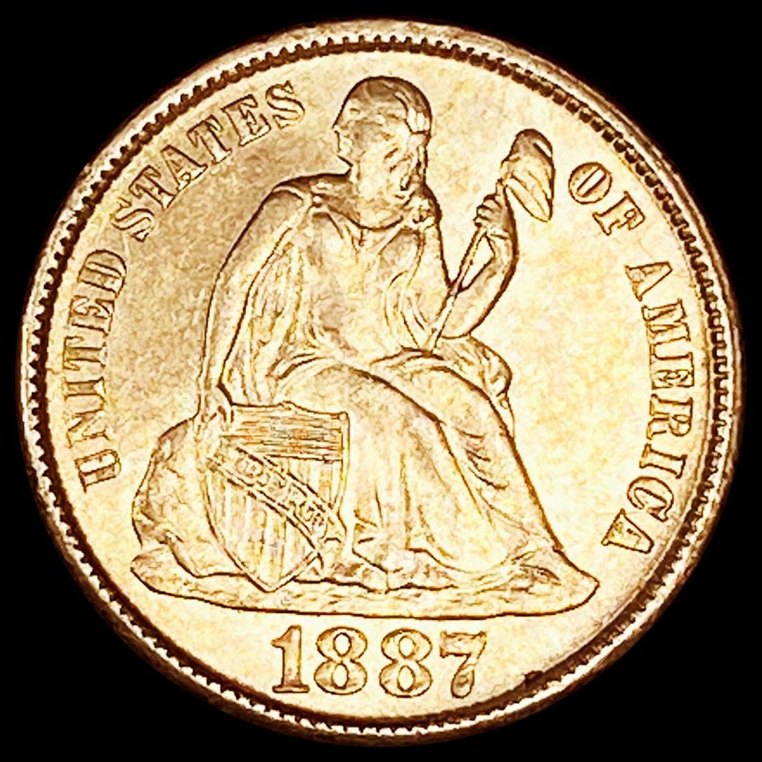1887-S Seated Liberty Dime UNCIRCULATED (1 of 2)