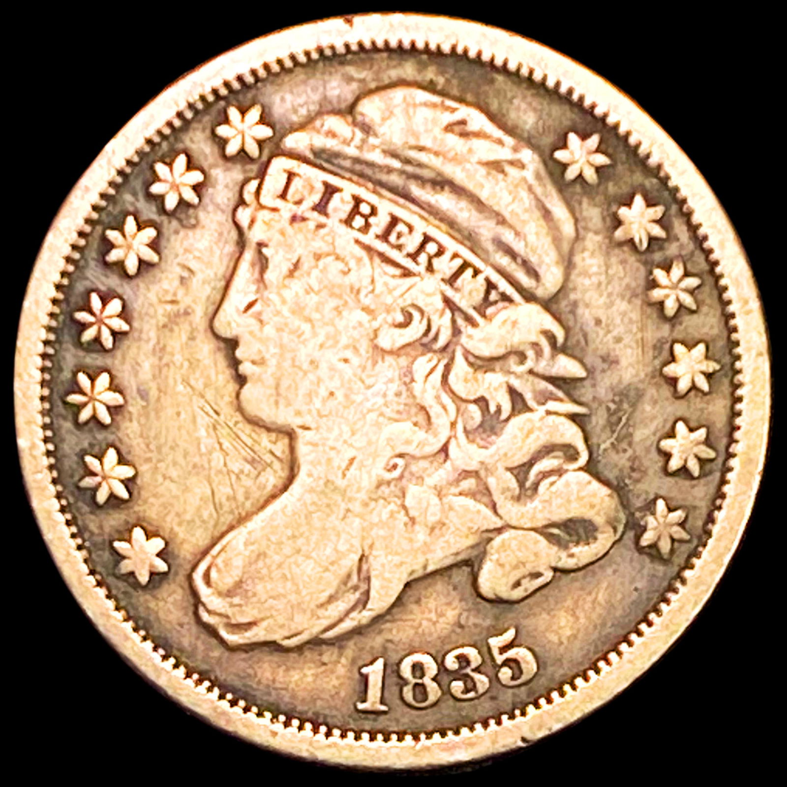 1835 Capped Bust Dime NICELY CIRCULATED (1 of 2)