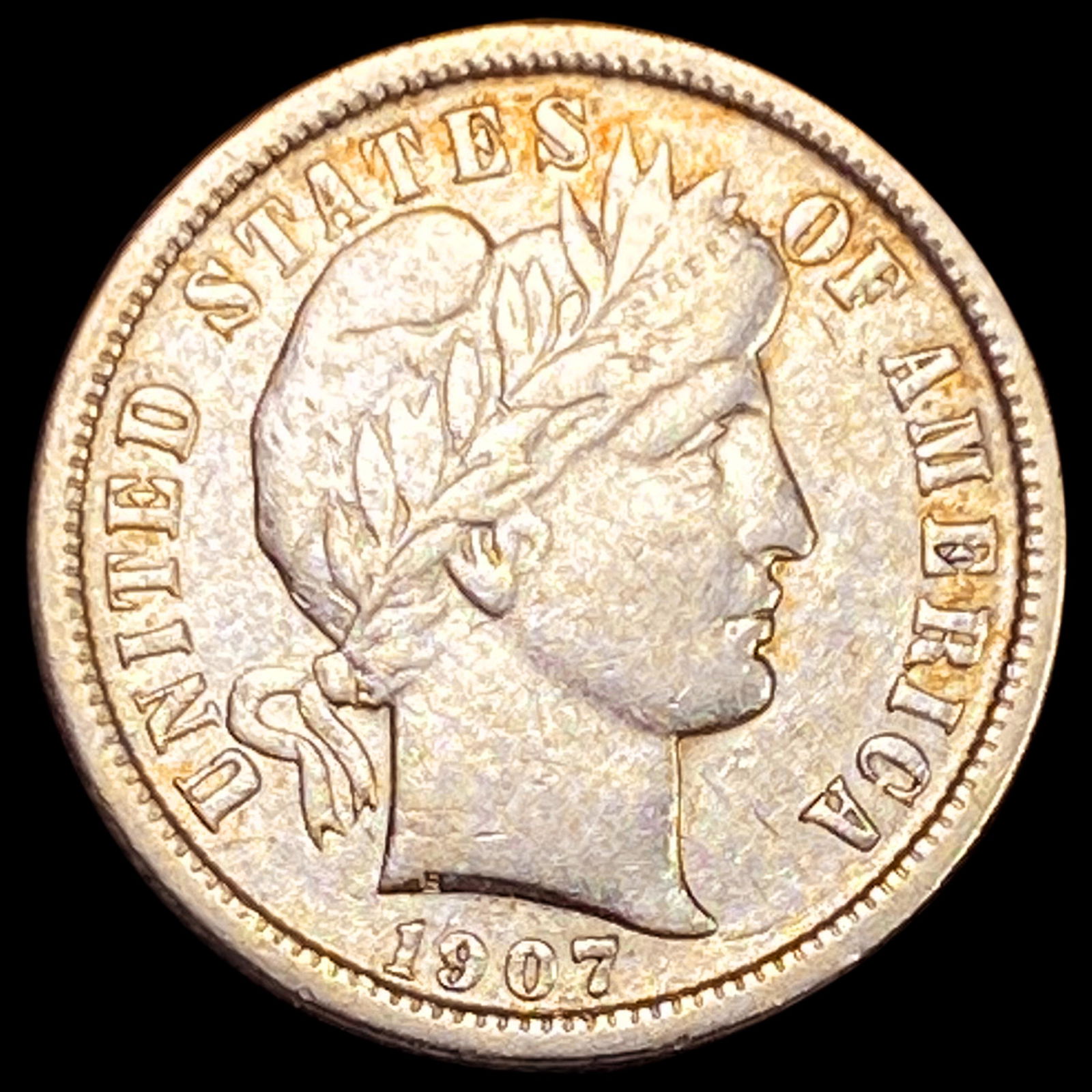 1907-O Barber Dime LIGHTLY CIRCULATED (1 of 2)