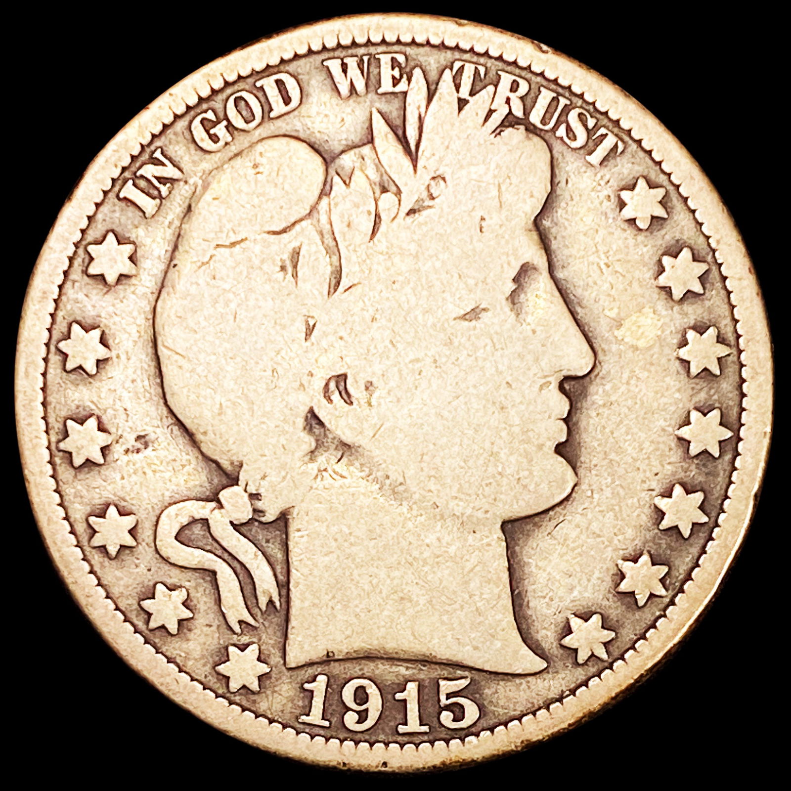 1915 Barber Half Dollar NICELY CIRCULATED (1 of 2)