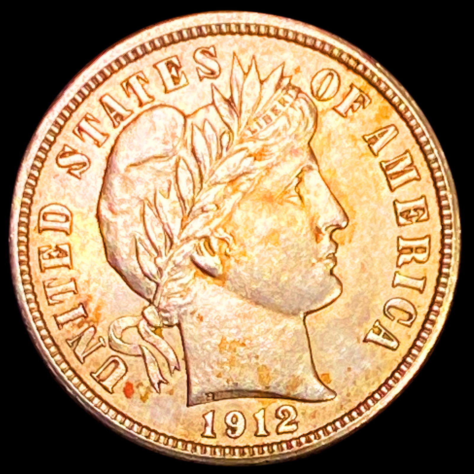 1912-D Barber Dime CLOSELY UNCIRCULATED (1 of 2)