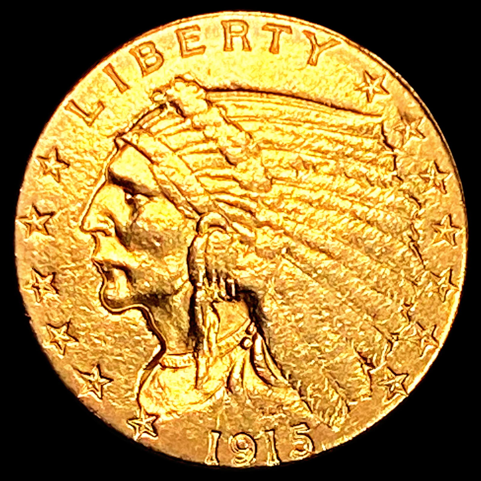 1915 $2.50 Gold Quarter Eagle NEARLY UNCIRCULATED (1 of 2)
