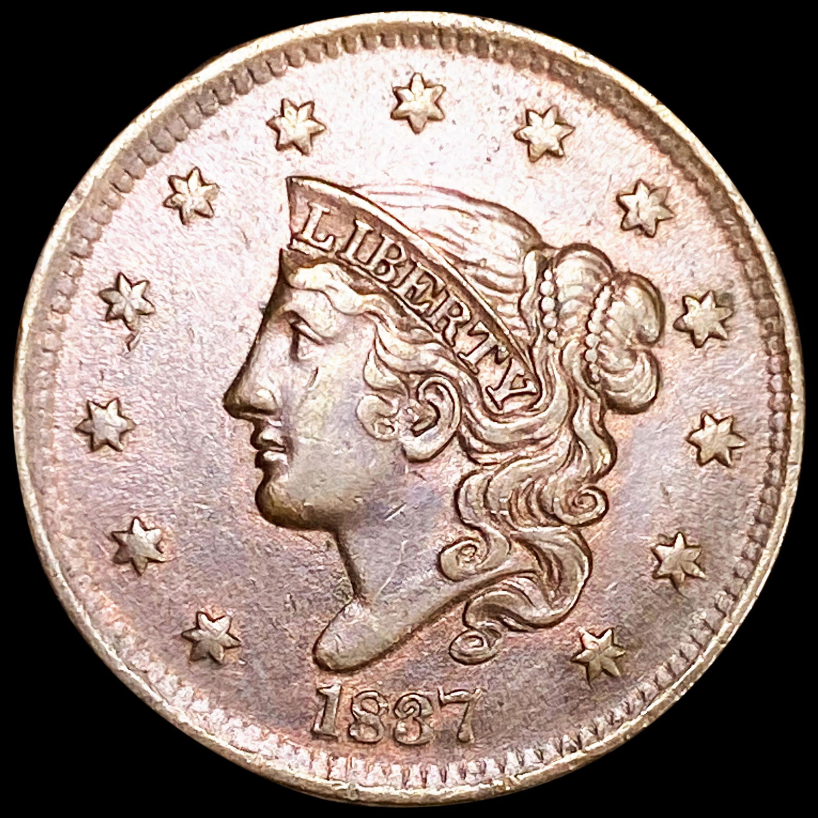 1837 Braided Hair Large Cent UNCIRCULATED (1 of 2)