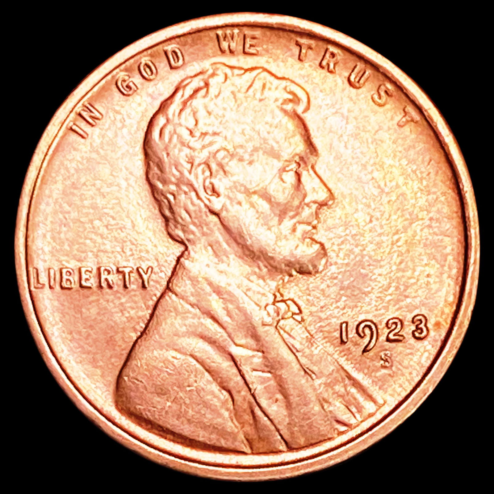 1923-S Wheat Cent CLOSELY UNCIRCULATED (1 of 2)