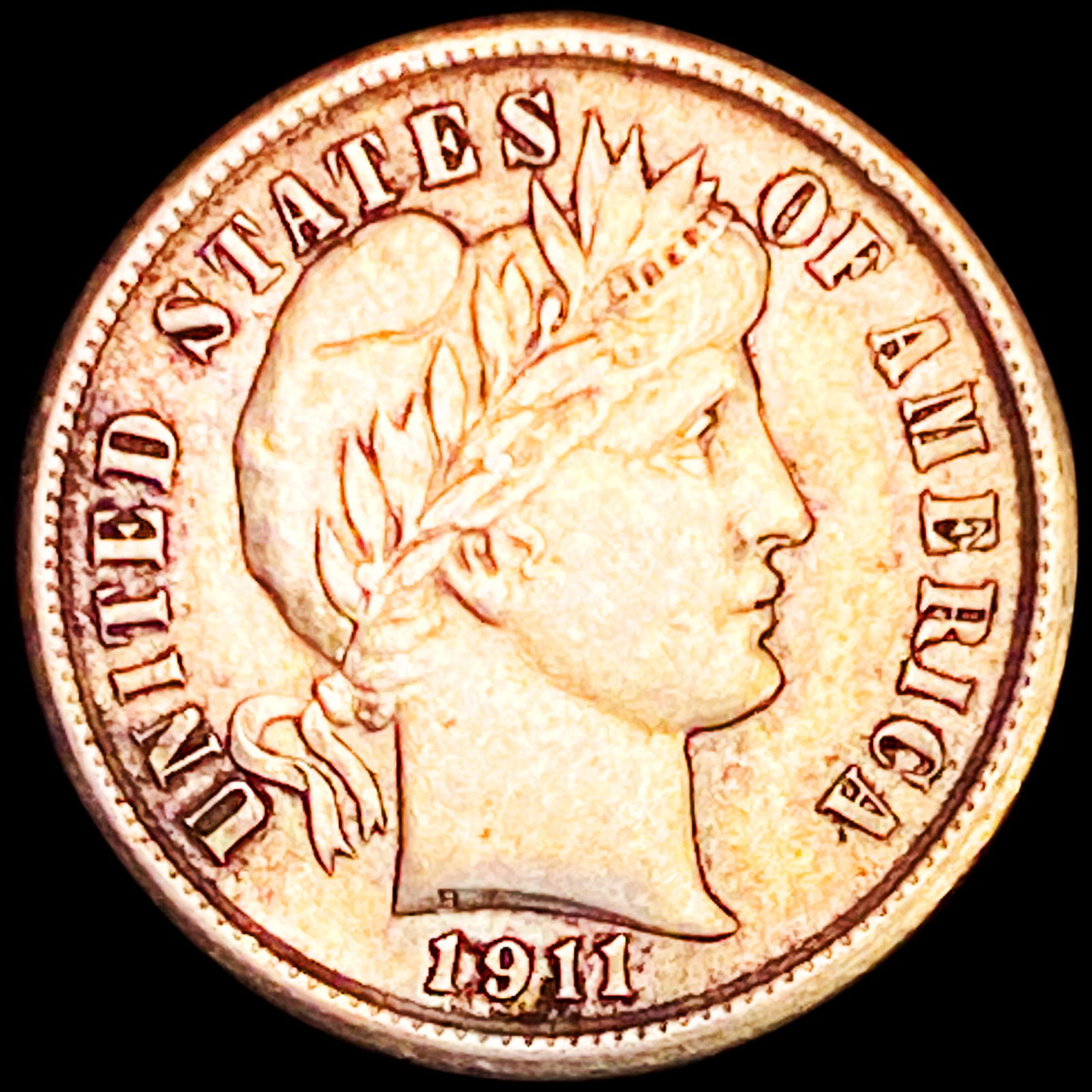 1911 Barber Dime NEARLY UNCIRCULATED (1 of 2)