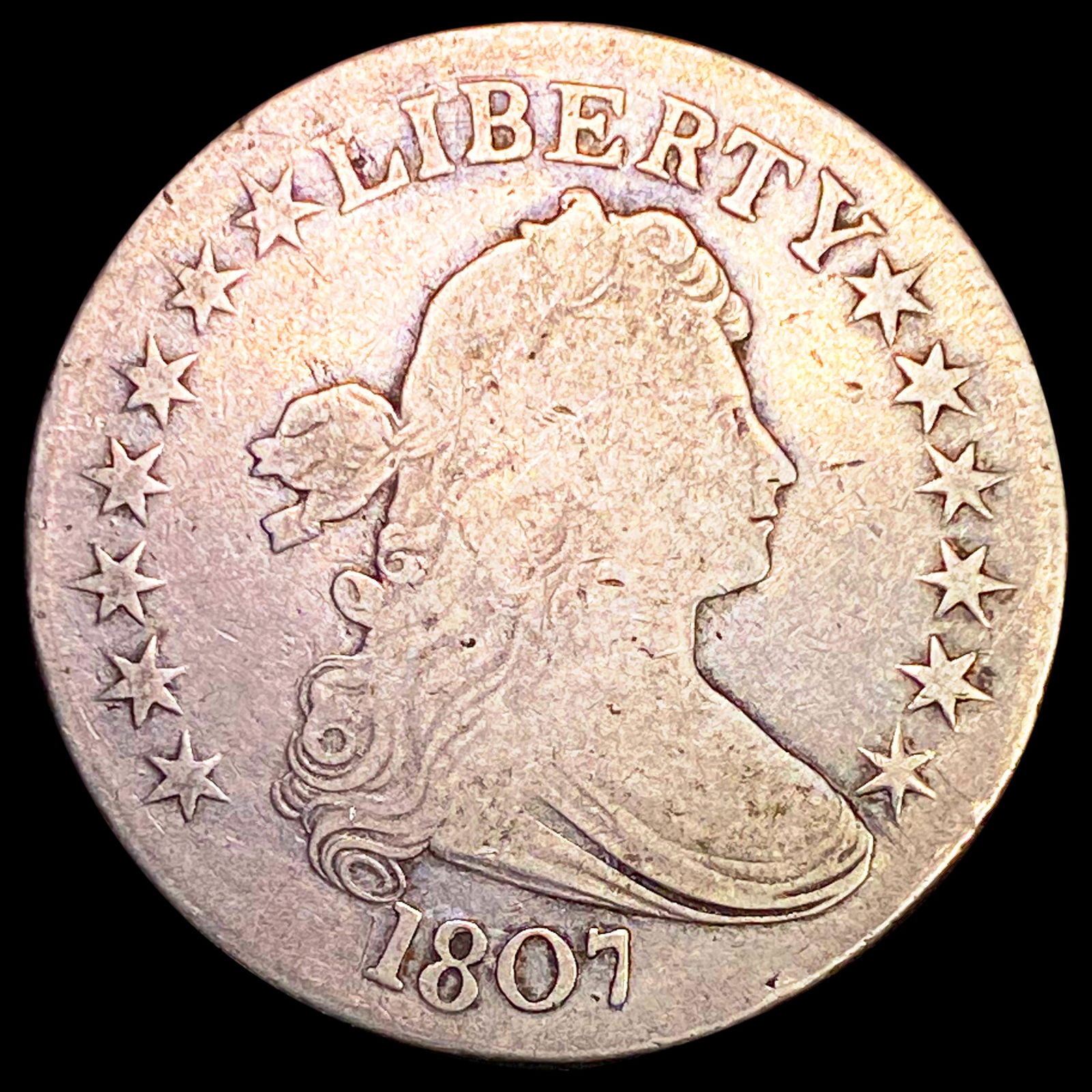 1807 Draped Bust Half Dollar NICELY CIRCULATED (1 of 2)