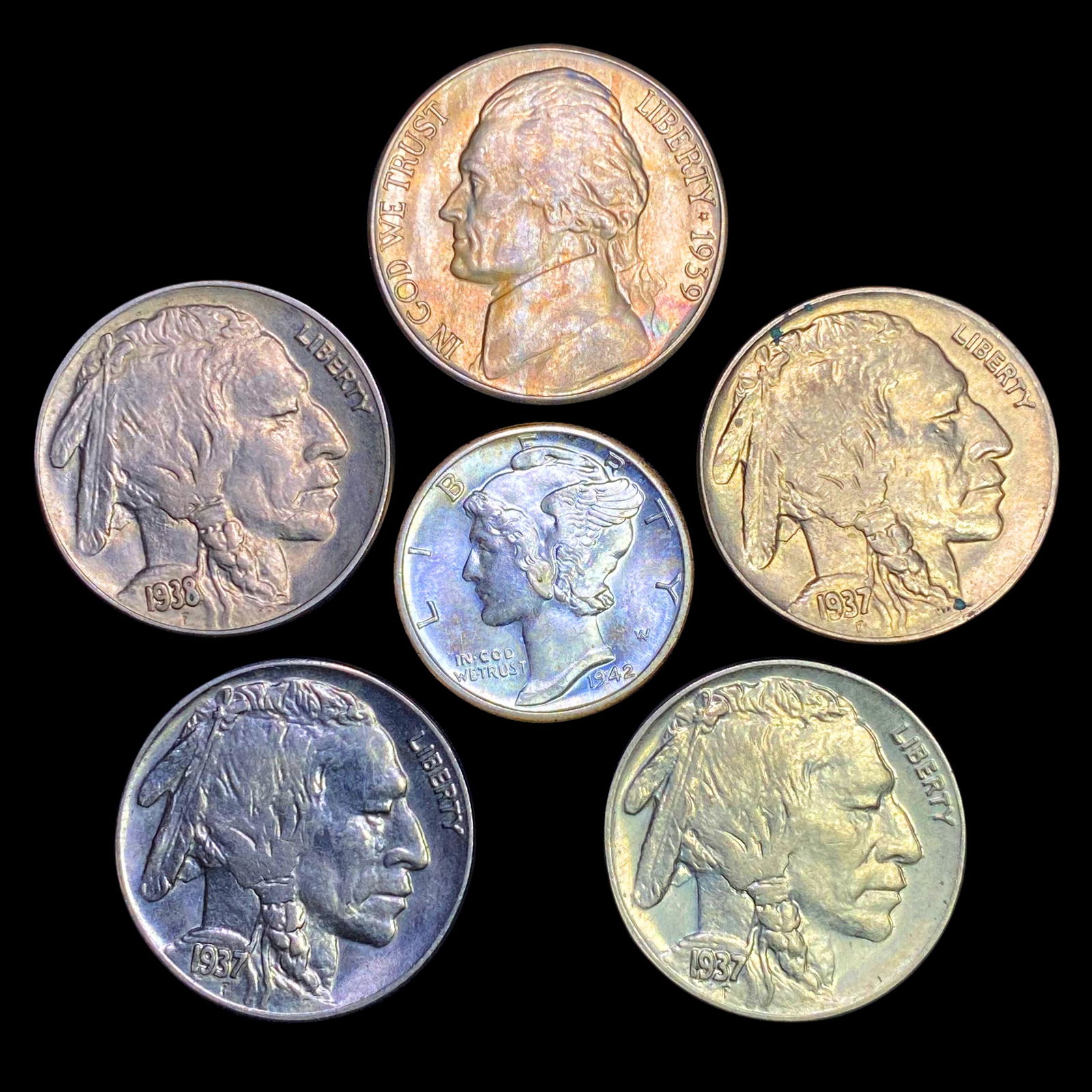 6 Misc Coins UNCIRCULATED (1 of 2)