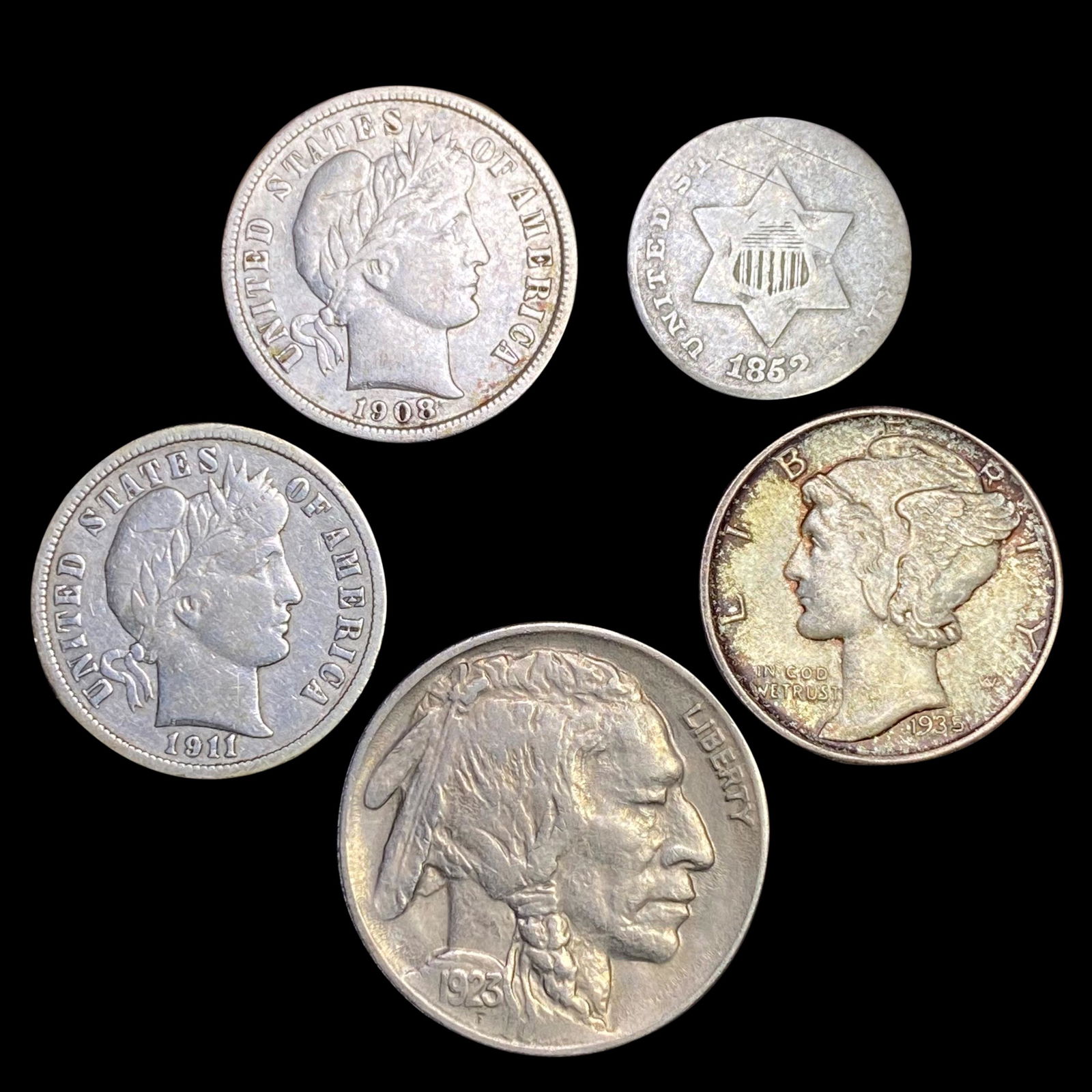 5 Misc Coins LIGHTLY CIRCULATED (1 of 2)