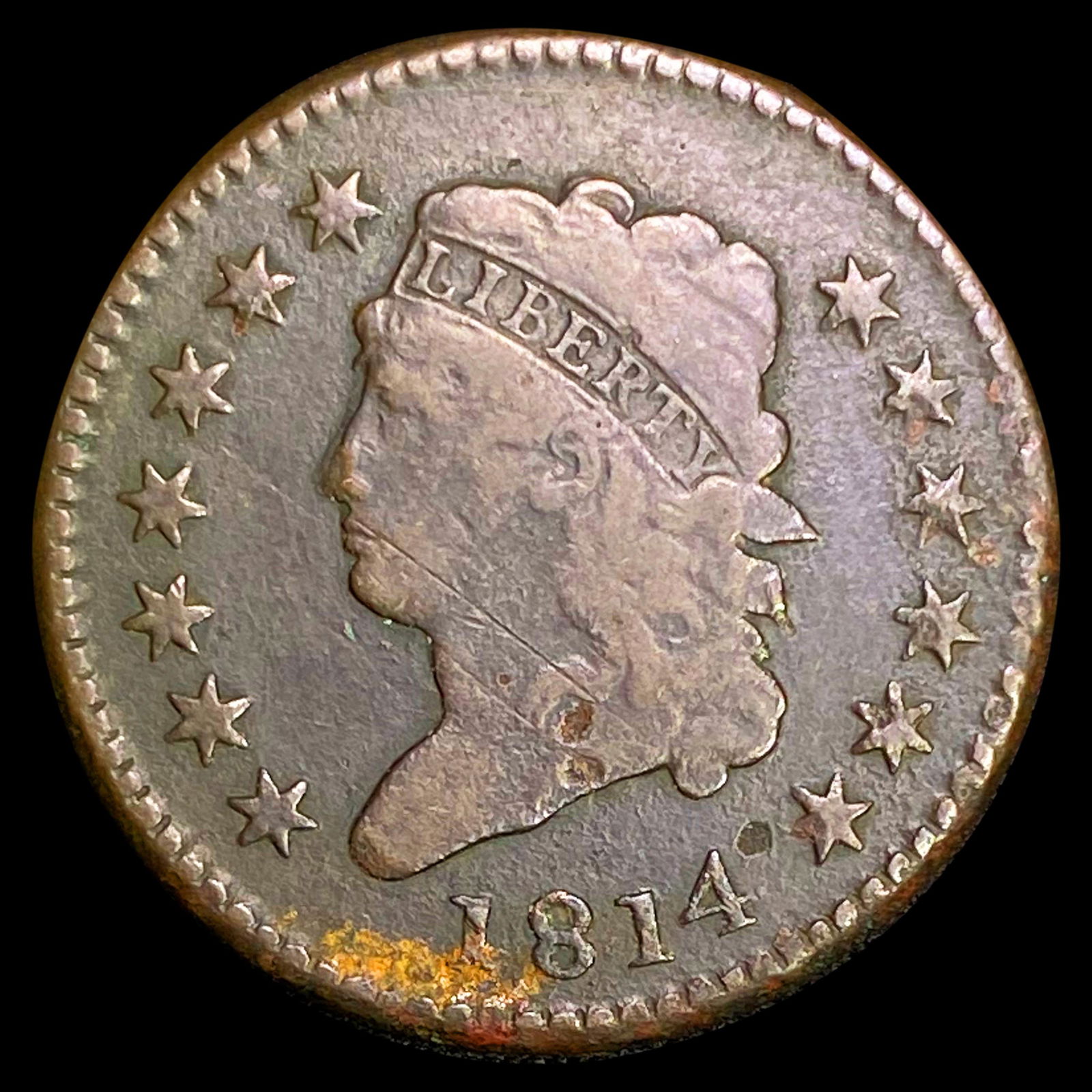 1814 Classic Head Large Cent NICELY CIRCULATED (1 of 2)