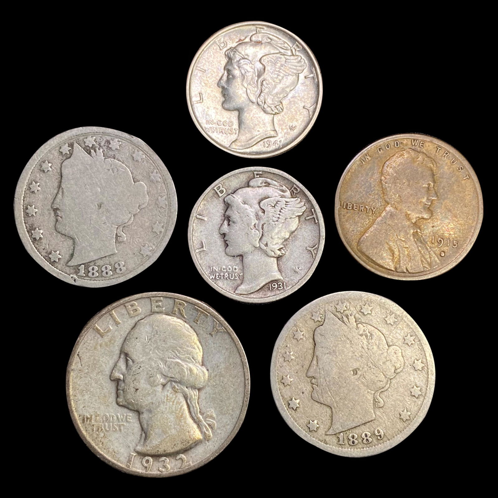 6 Misc Coins LIGHTLY CIRCULATED (1 of 2)
