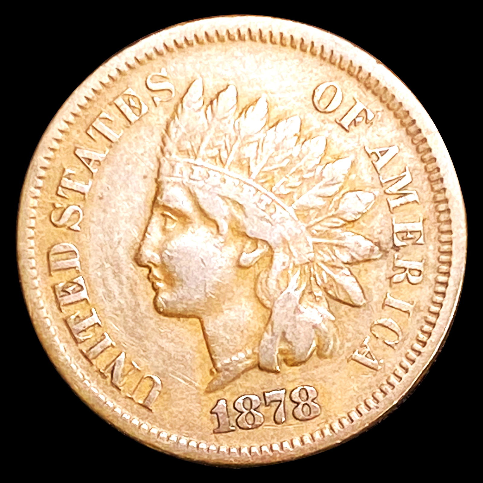 1878 Indian Head Cent NEARLY UNCIRCULATED (1 of 2)
