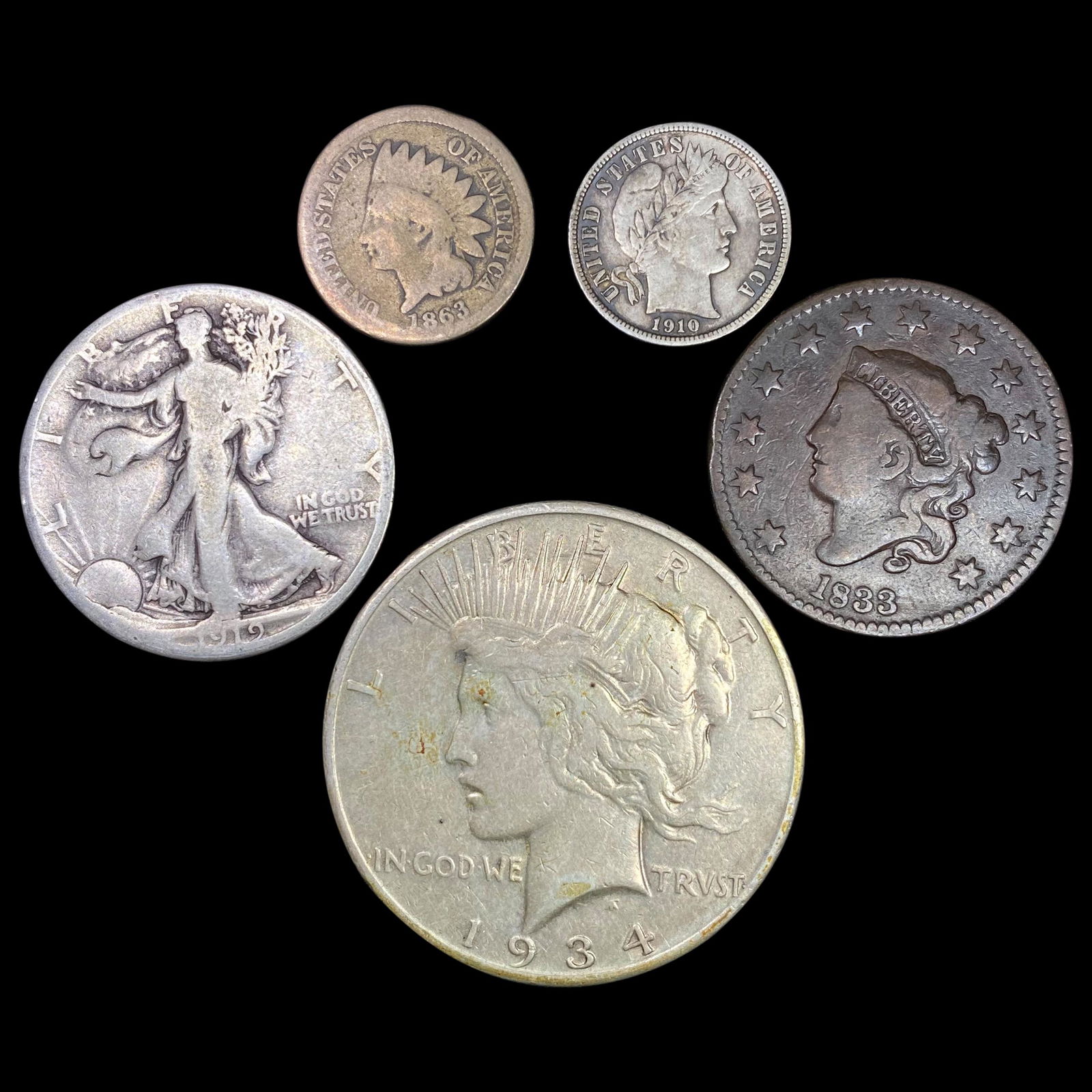 5 Misc Coins ABOUT UNCIRCULATED (1 of 2)