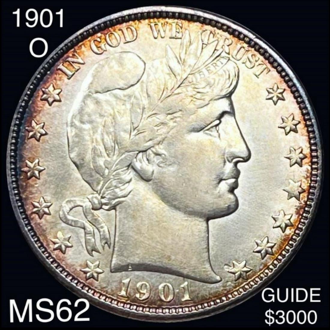 1901-O Barber Half Dollar UNCIRCULATED (1 of 2)