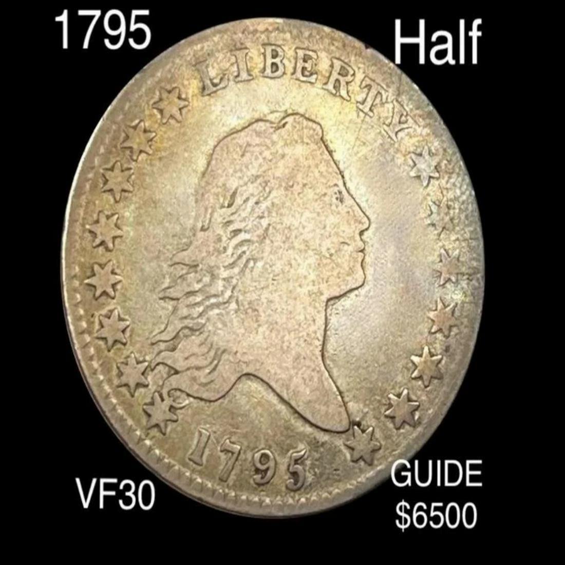 1795 Flowing Hair Half Dollar LIGHTLY CIRCULATED (1 of 2)