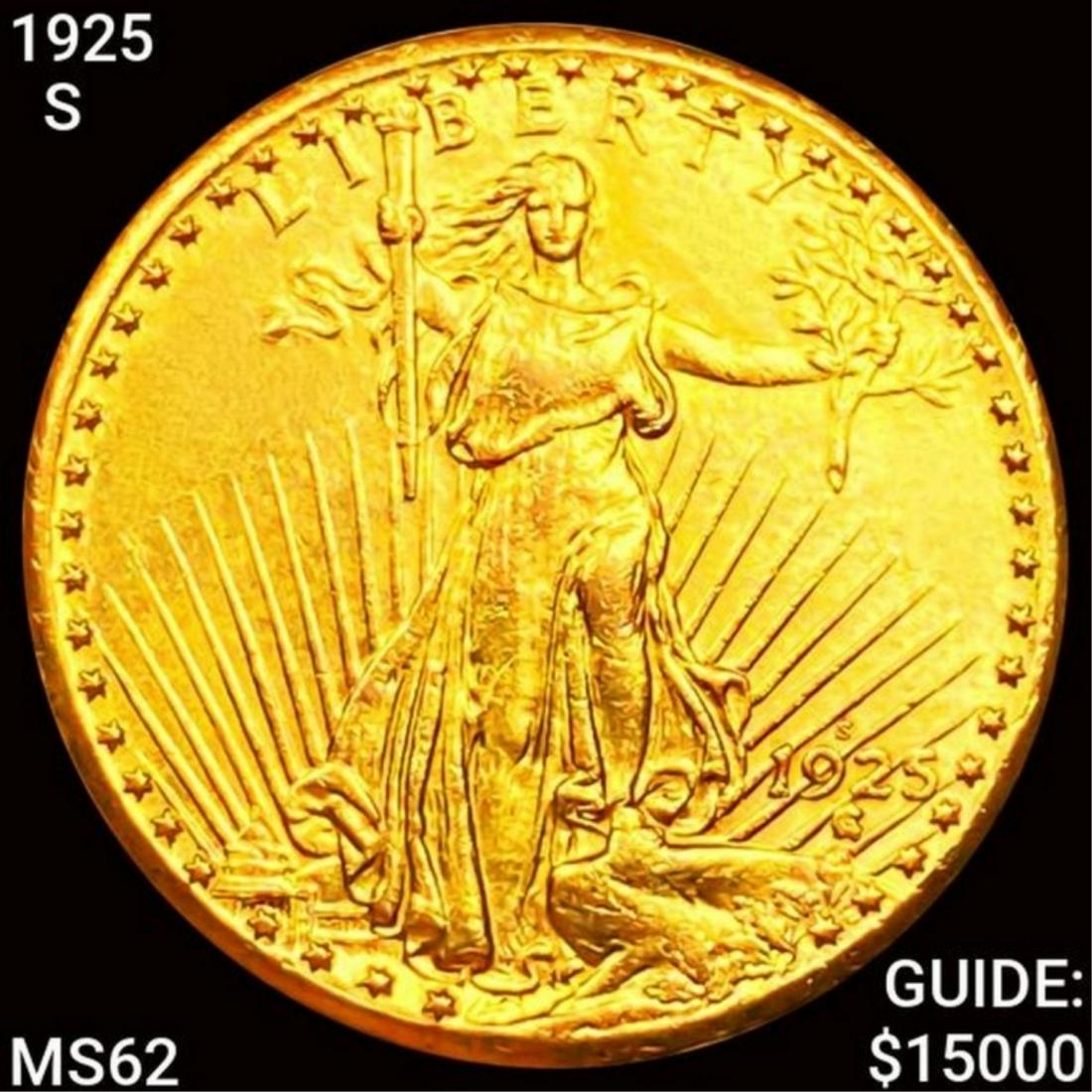 1925-S $20 Gold Double Eagle UNCIRCULATED (1 of 2)