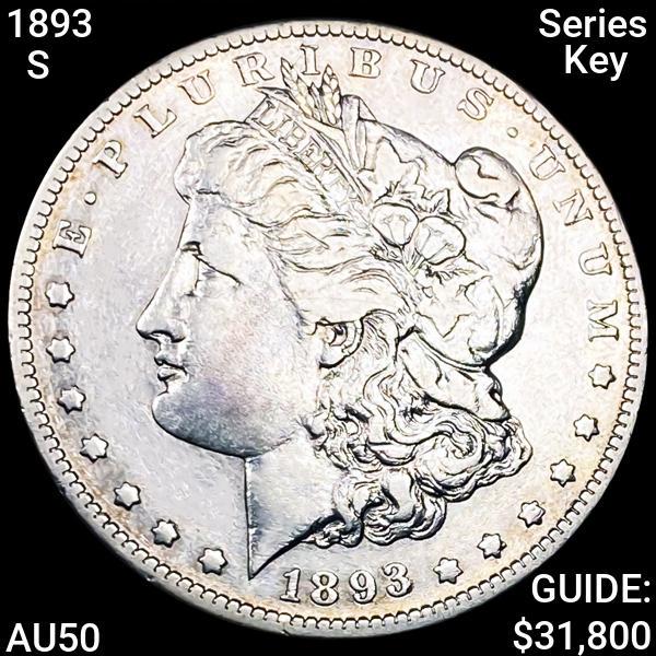 1893-S Key Date Morgan Silver Dollar HIGH GRADE (1 of 2)