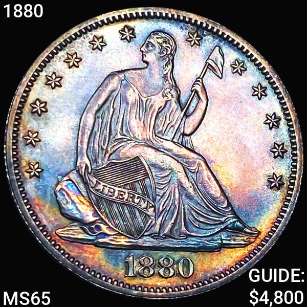 1880 Seated Liberty Half Dollar GEM BU (1 of 2)