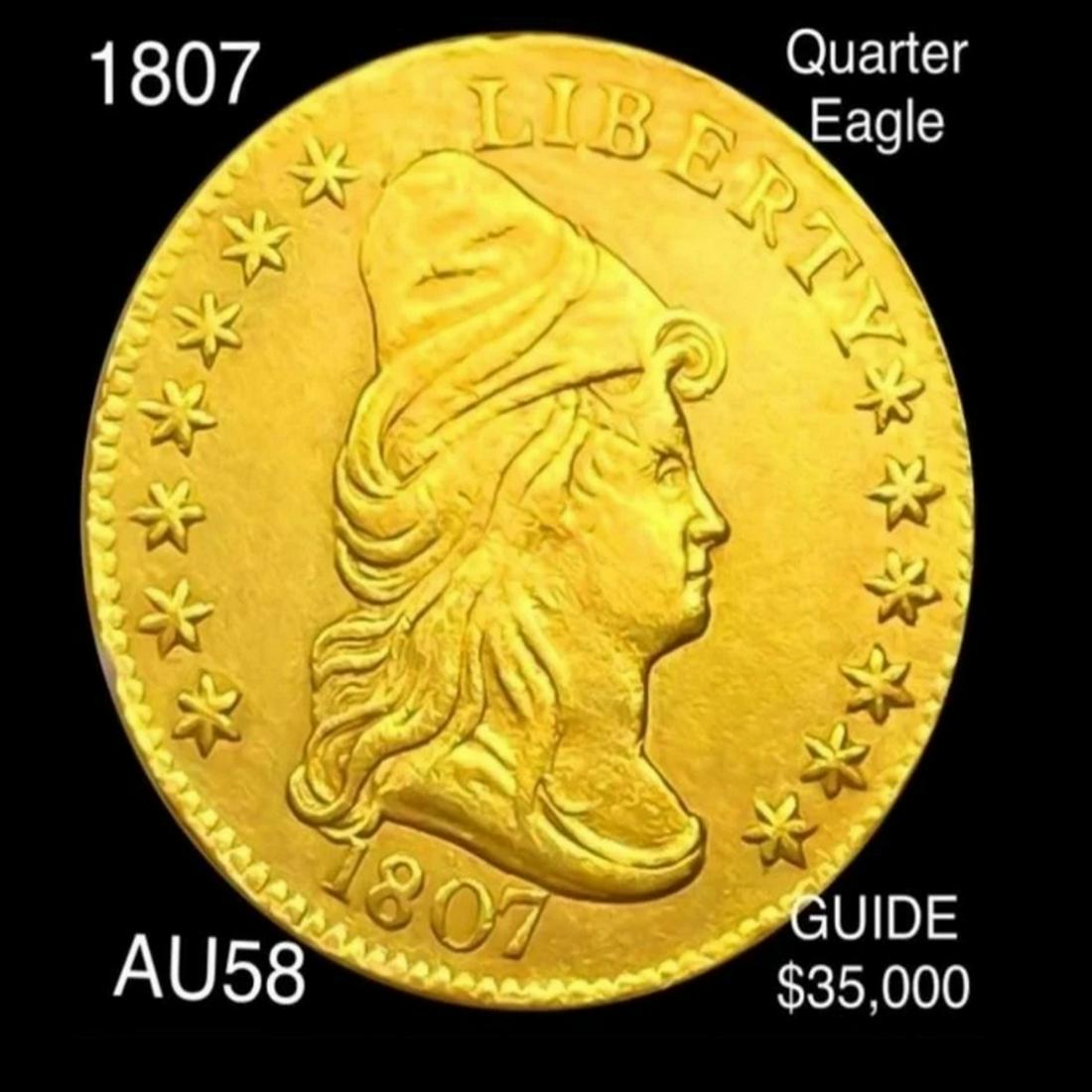1807 $2.50 Gold Quarter Eagle CHOICE AU (1 of 2)